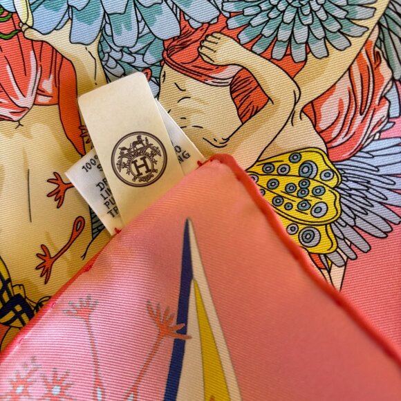 Brand New, with Tags, Hermes "Flagship" Scarf by Dimitri Rybltchenko - 90cm silk - Picture 8 of 11
